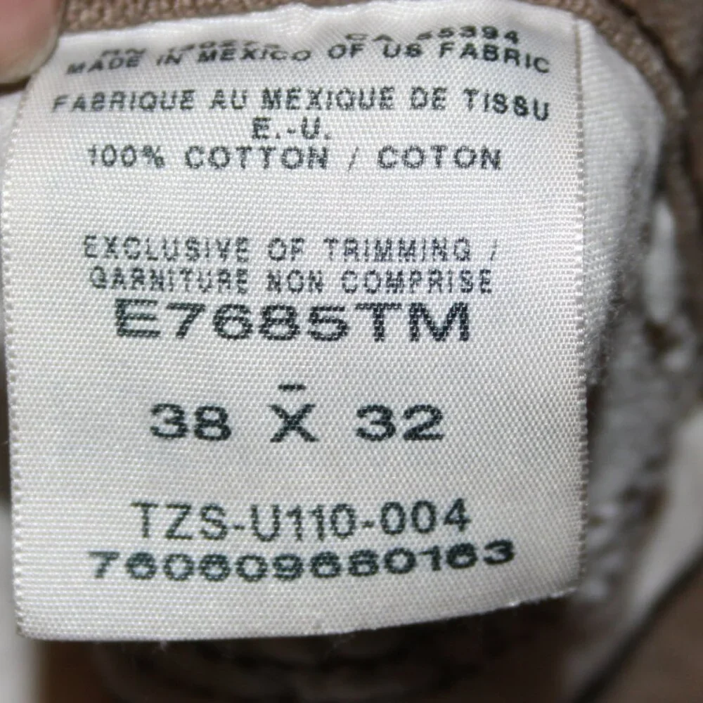 👖🧵 Men's Khaki Jeans · Size 38x32